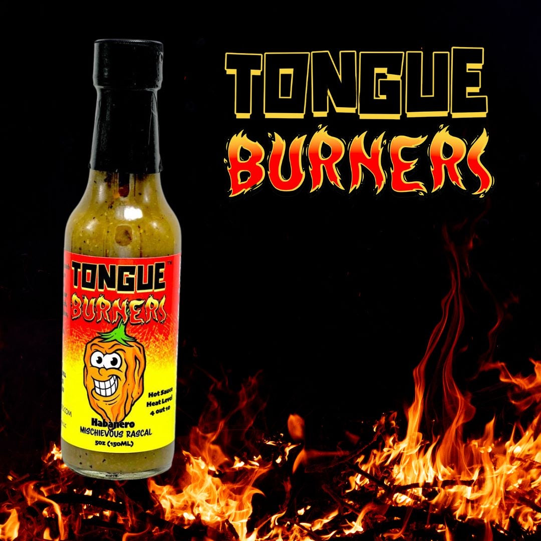 Habanero, Mischievous Rascal Hot Sauce┋Tongue Burners Hot Sauce fl 5oz