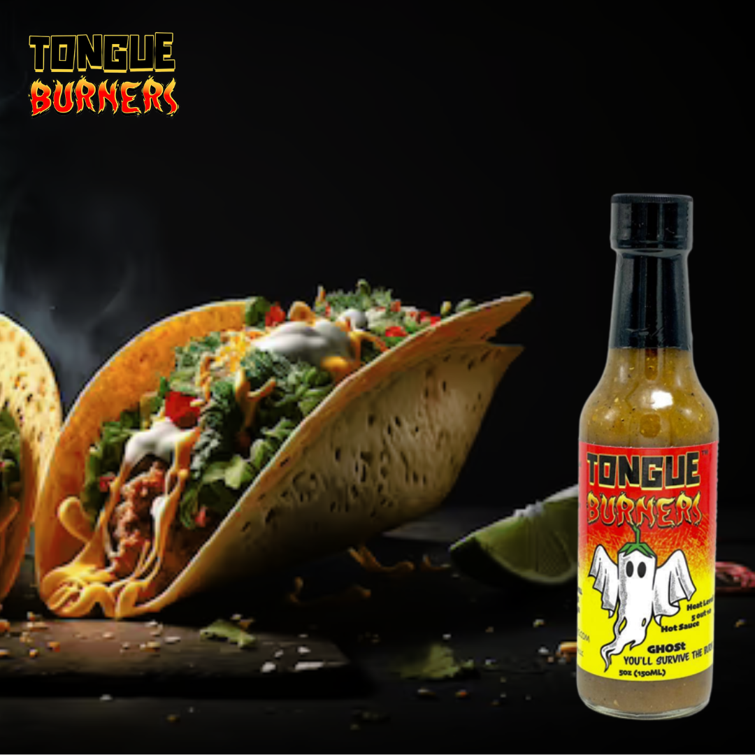 Ghost Pepper, You'll Survive The Burn Hot Sauce┋Tongue Burners Hot Sauce fl 5oz