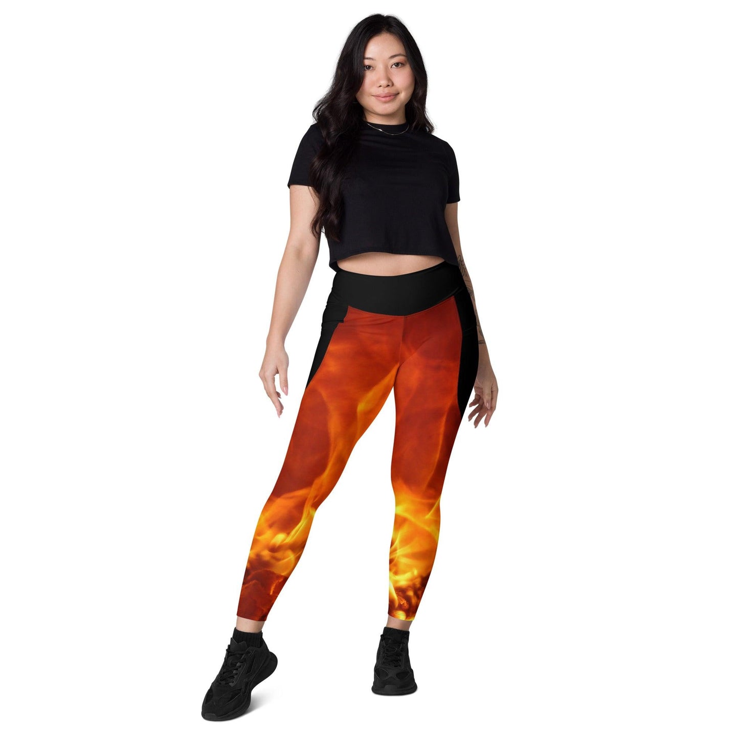 Flame Leggings W/pockets - Tongue Burners Hot Sauce