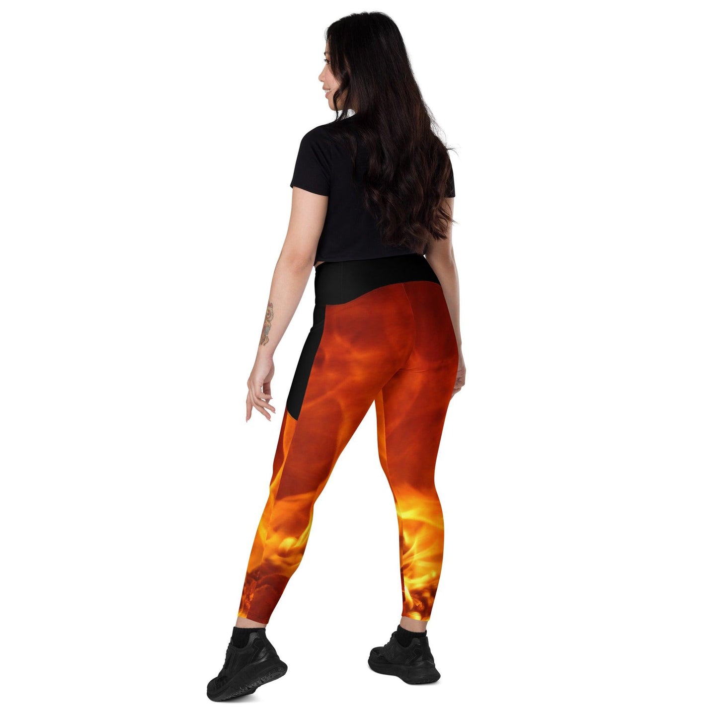 Flame Leggings W/pockets - Tongue Burners Hot Sauce