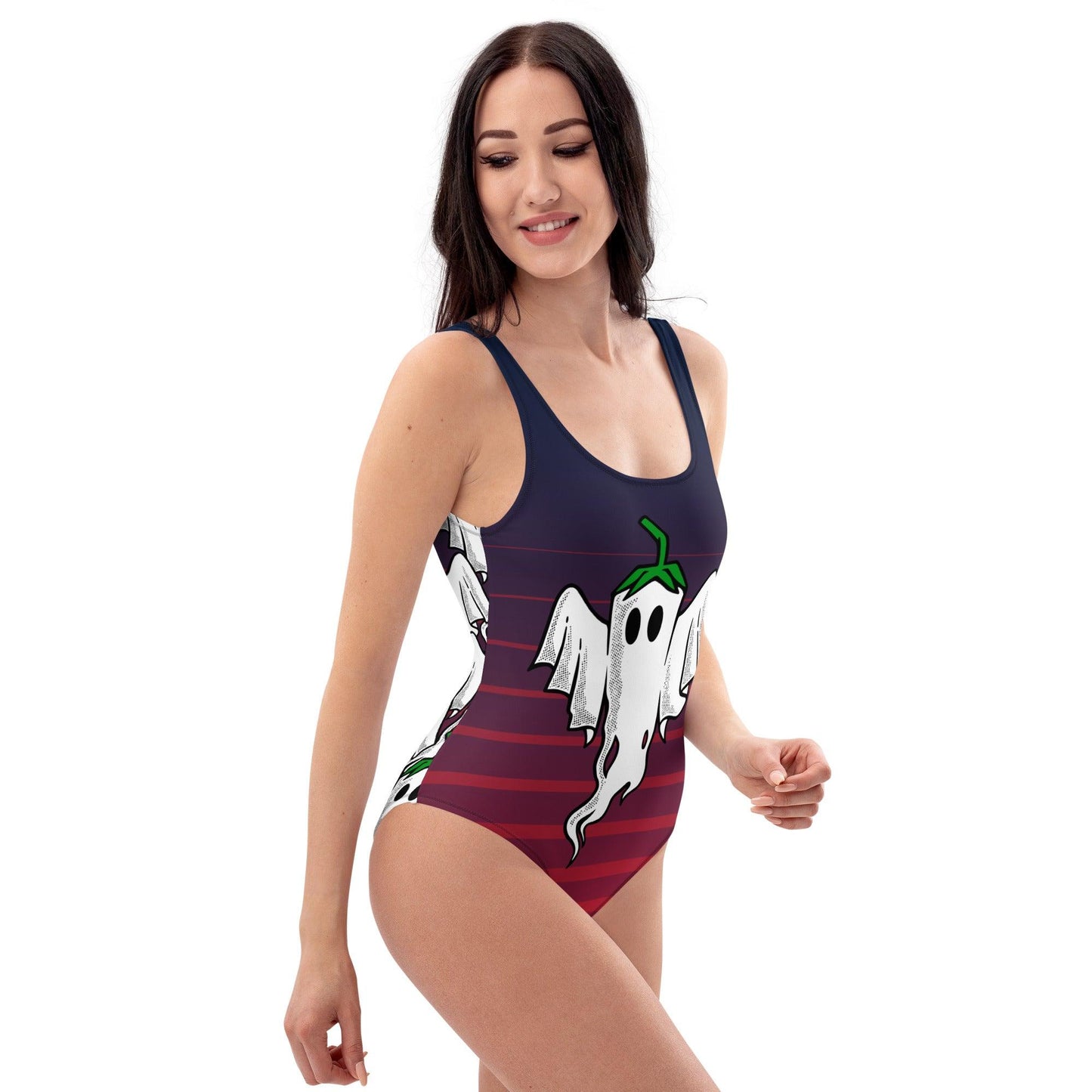 Ghost One-Piece Swimsuit - Tongue Burners Hot Sauce