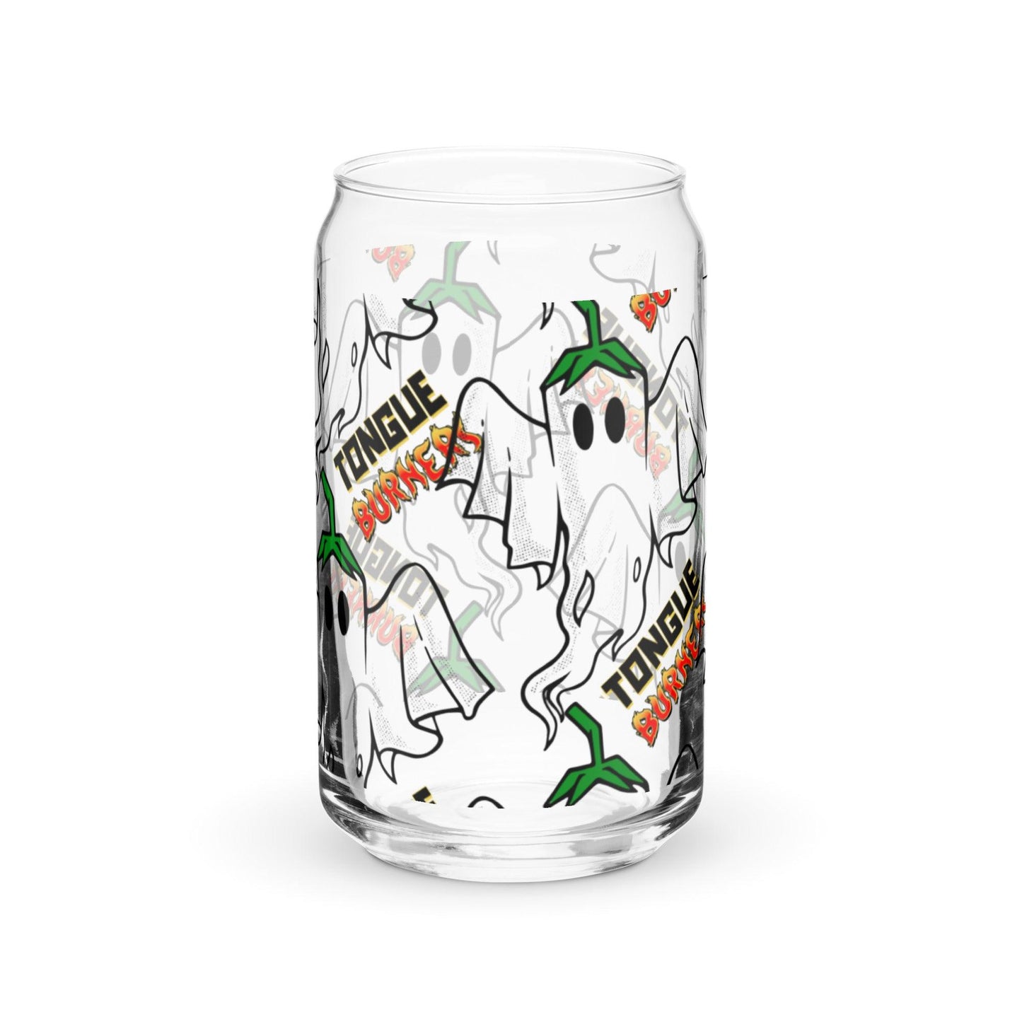 Ghost Pepper Can-shaped glass - Tongue Burners Hot Sauce