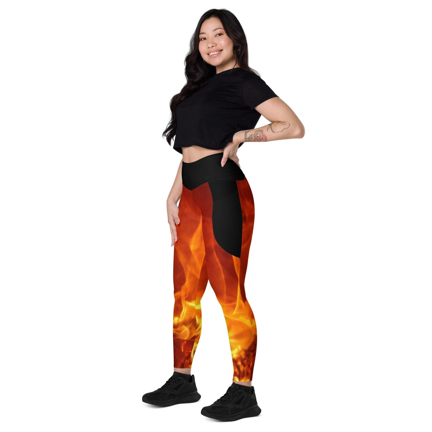 Flame Leggings W/pockets - Tongue Burners Hot Sauce