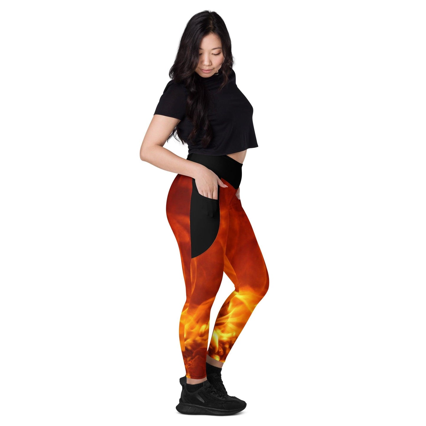 Flame Leggings W/pockets - Tongue Burners Hot Sauce