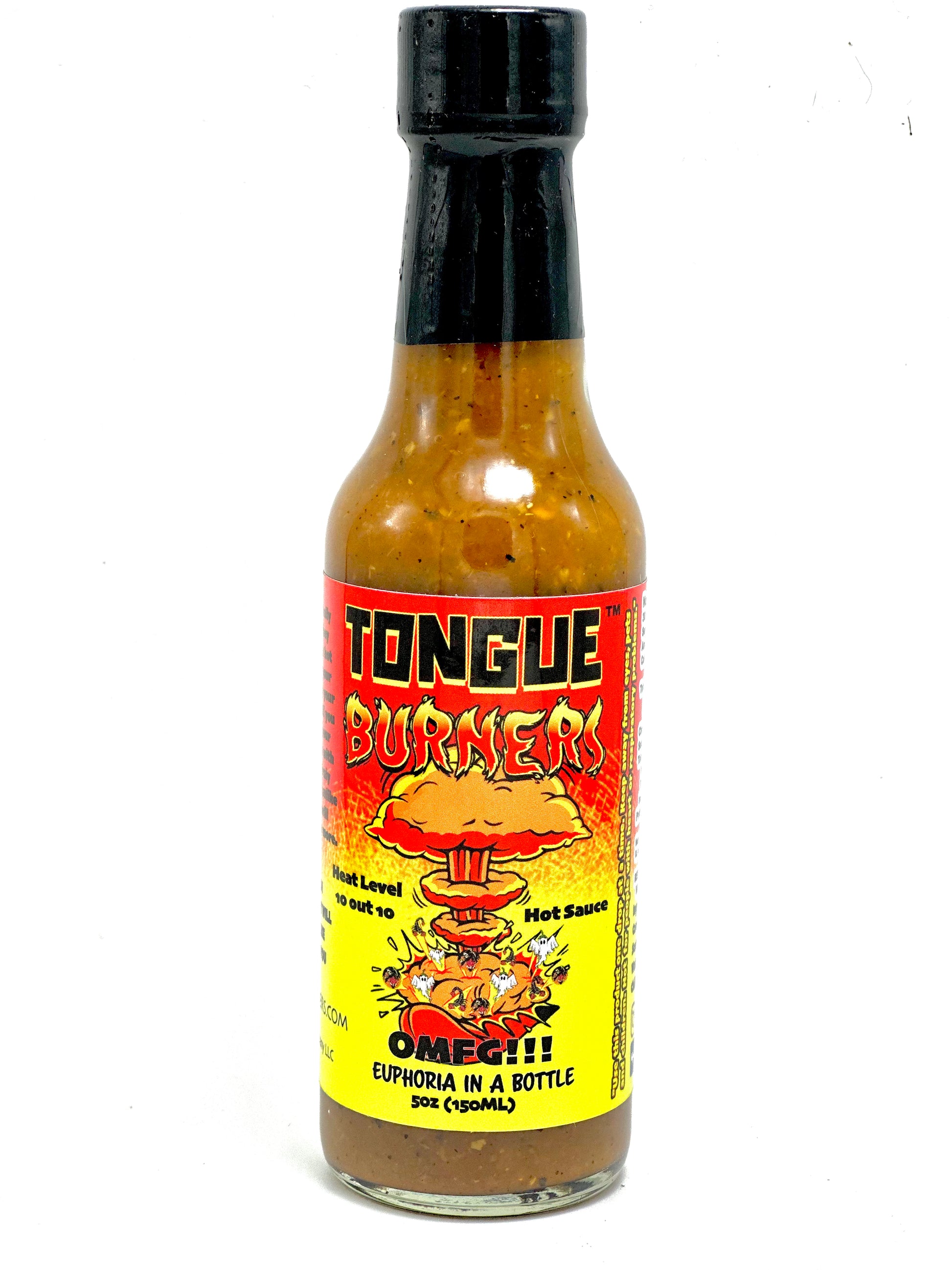OMFG!!! Hot Sauce, Euphoria In A Bottle┋Tongue Burners Hot Sauce fl 5oz - Tongue Burners Hot Sauce