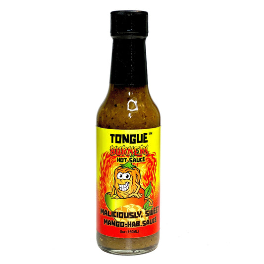 Mango Habanero, Maliciously-Sweet Hot Sauce┋Tongue Burners Hot Sauce fl 5oz - Tongue Burners Hot Sauce