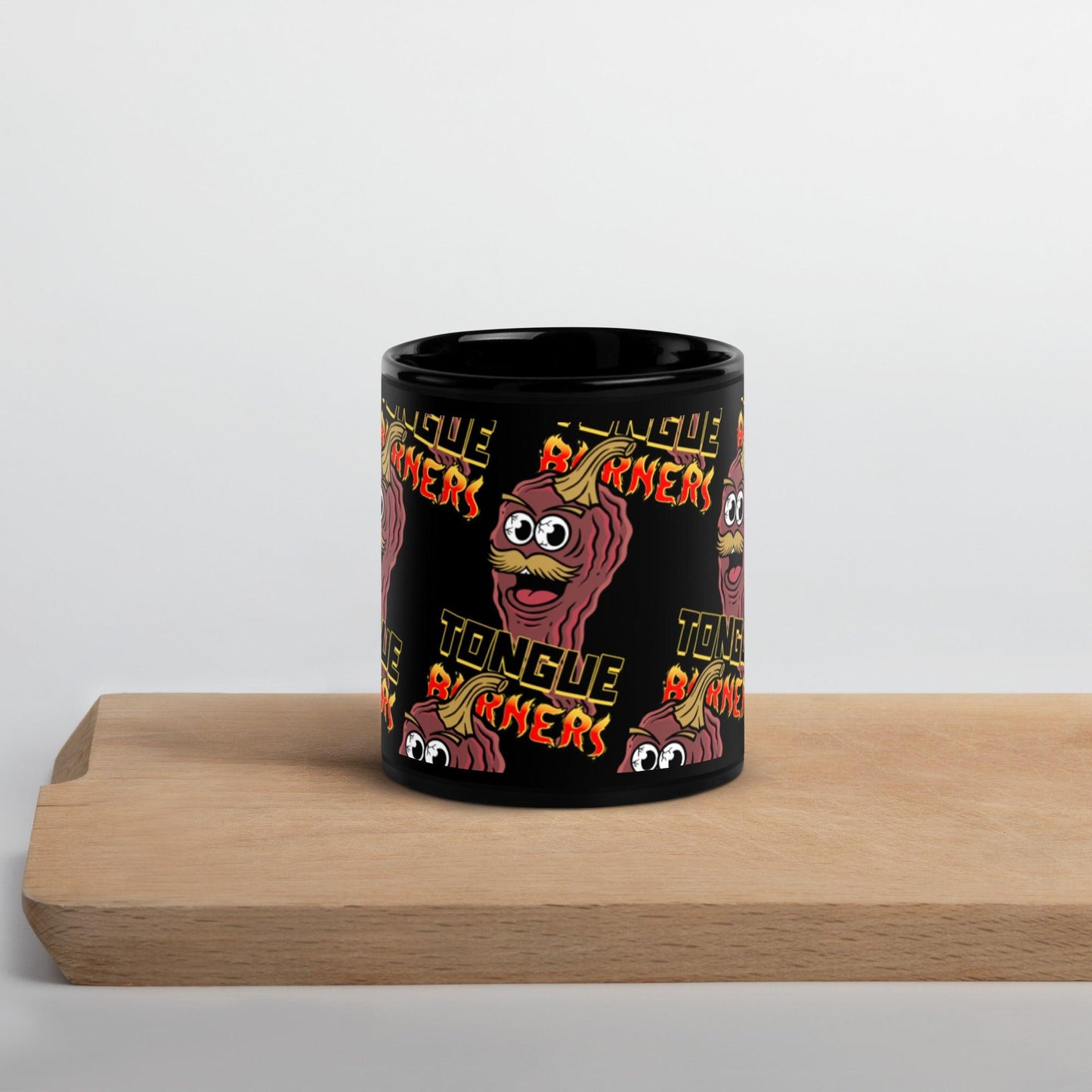 Chipotle Black Glossy Mug - Tongue Burners Hot Sauce